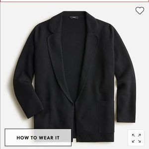 BRAND NEW NEVER WORN JCREW Eloise sweater-blazer
